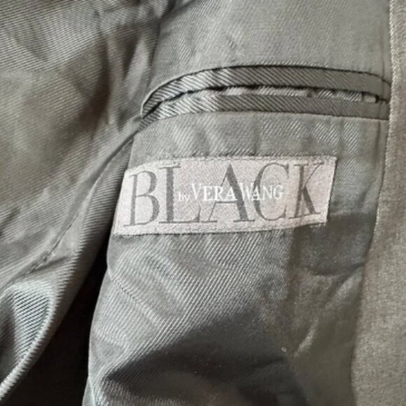 Charcoal Gray Mens Two-Button Blazer Jacket With Notched Lapel & Pockets Classic - Picture 7 of 9